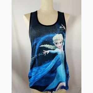 Frozen Elsa Black Tank Top